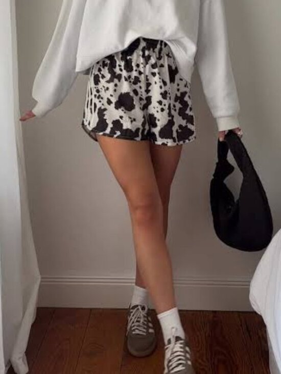 adidas Originals Pants - 🤎🤍 adidas Cow Print Satin Shorts - SOLD OUT ONLINE! XXS, XS, L, XL Avail.
